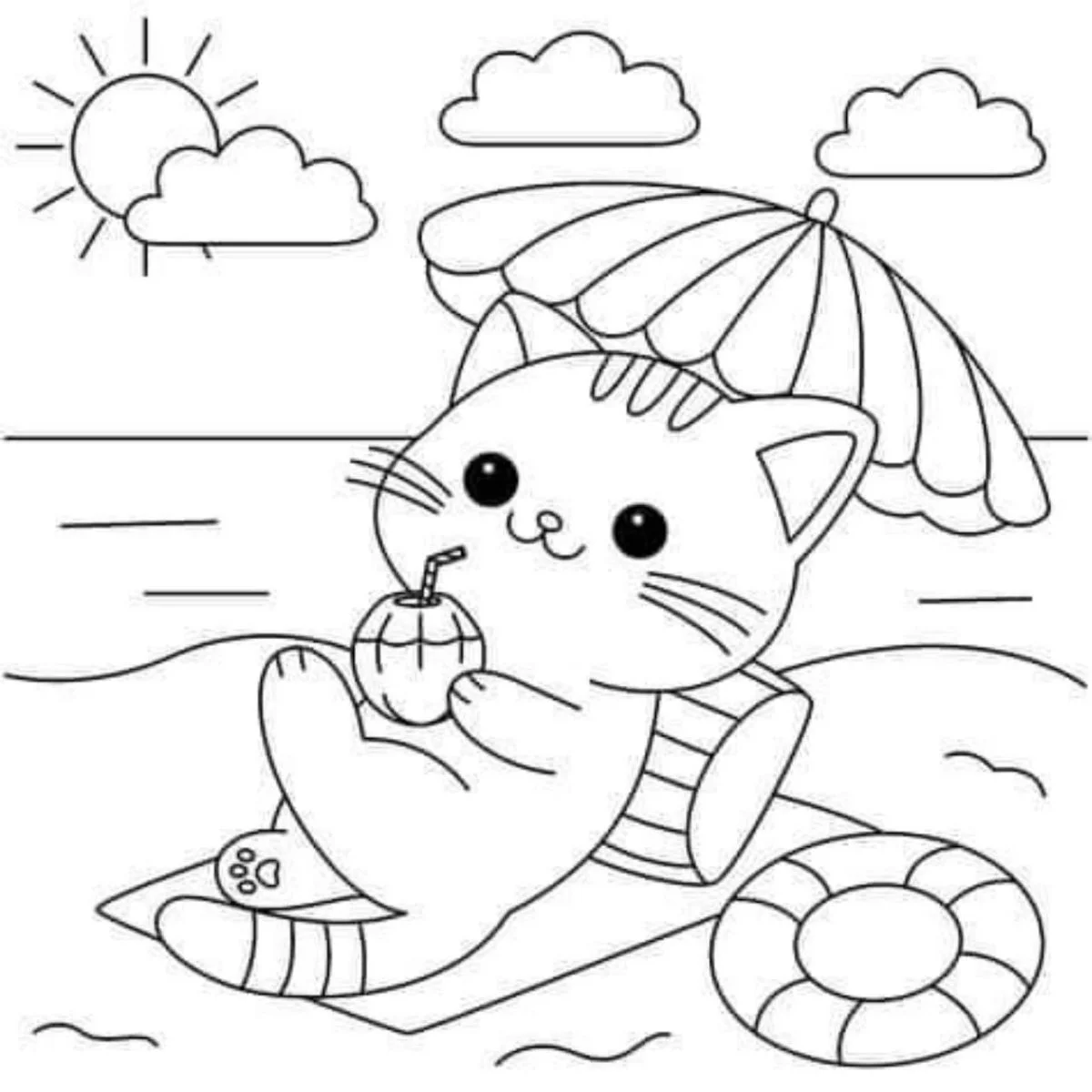 Tranh tô màu con vật dành cho bé tập tô