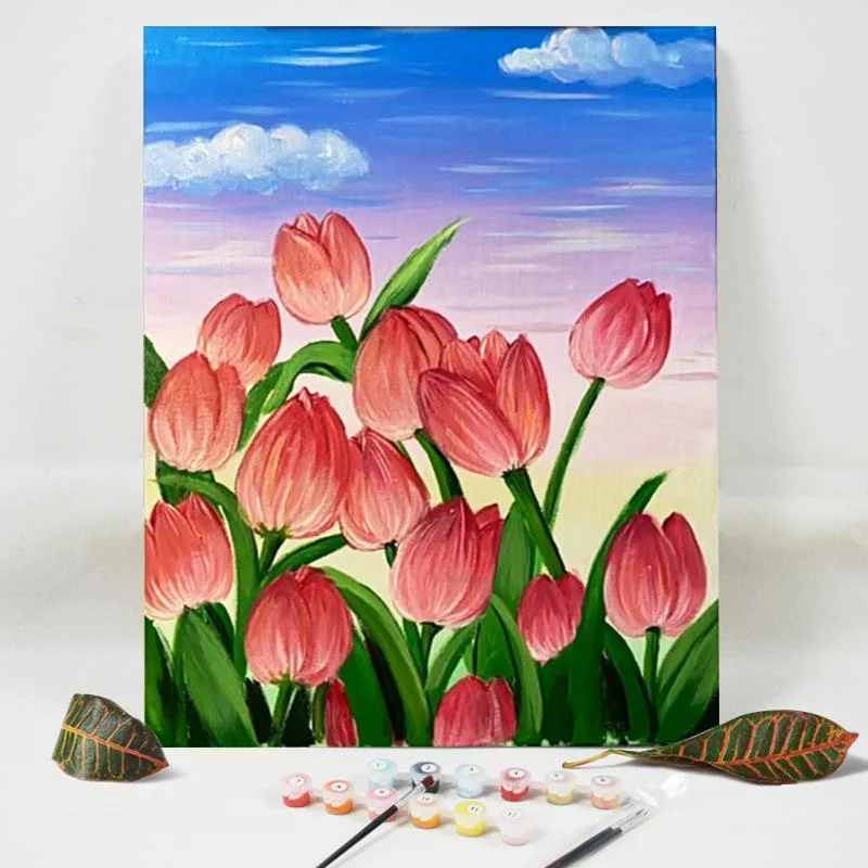99+ Tranh hoa tulip treo tường nghệ thuật - Cách vẽ ấn tượng