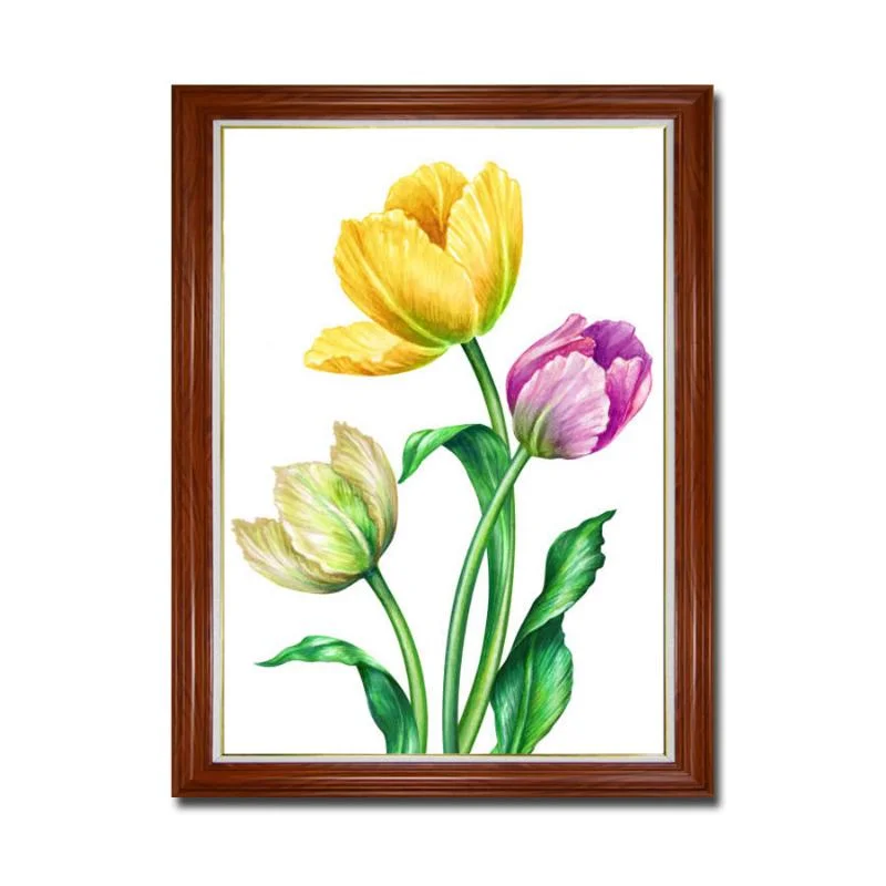 99+ Tranh hoa tulip treo tường nghệ thuật - Cách vẽ ấn tượng (3)